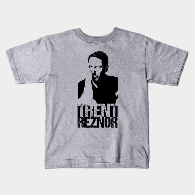 Trent Reznor Kids T-Shirt by Nagorniak